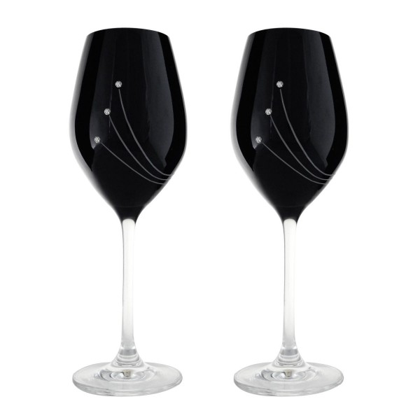 Wine Glasses - 360 ml - Black - Pakiranje: 2 kos/pak